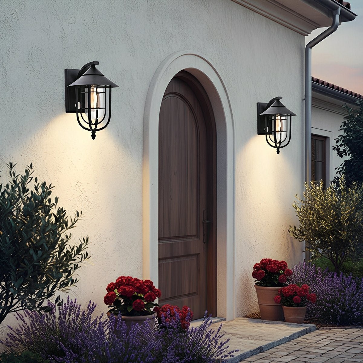 Vintage Classic Waterproof Birdcage Outdoor LED Porch Wall Lights