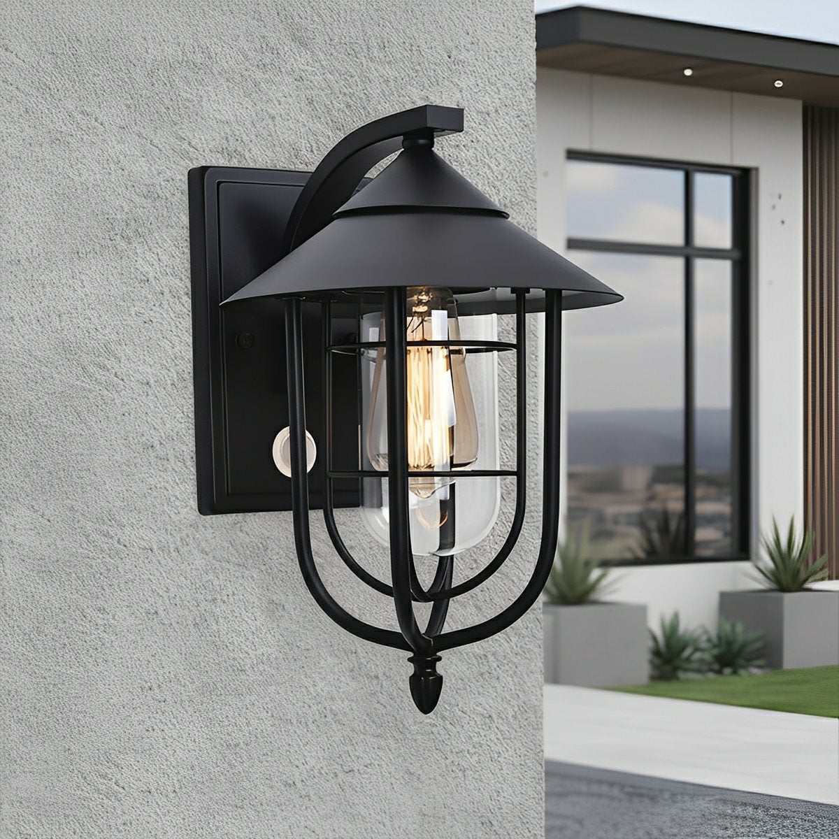 Vintage Classic Waterproof Birdcage Outdoor LED Porch Wall Lights