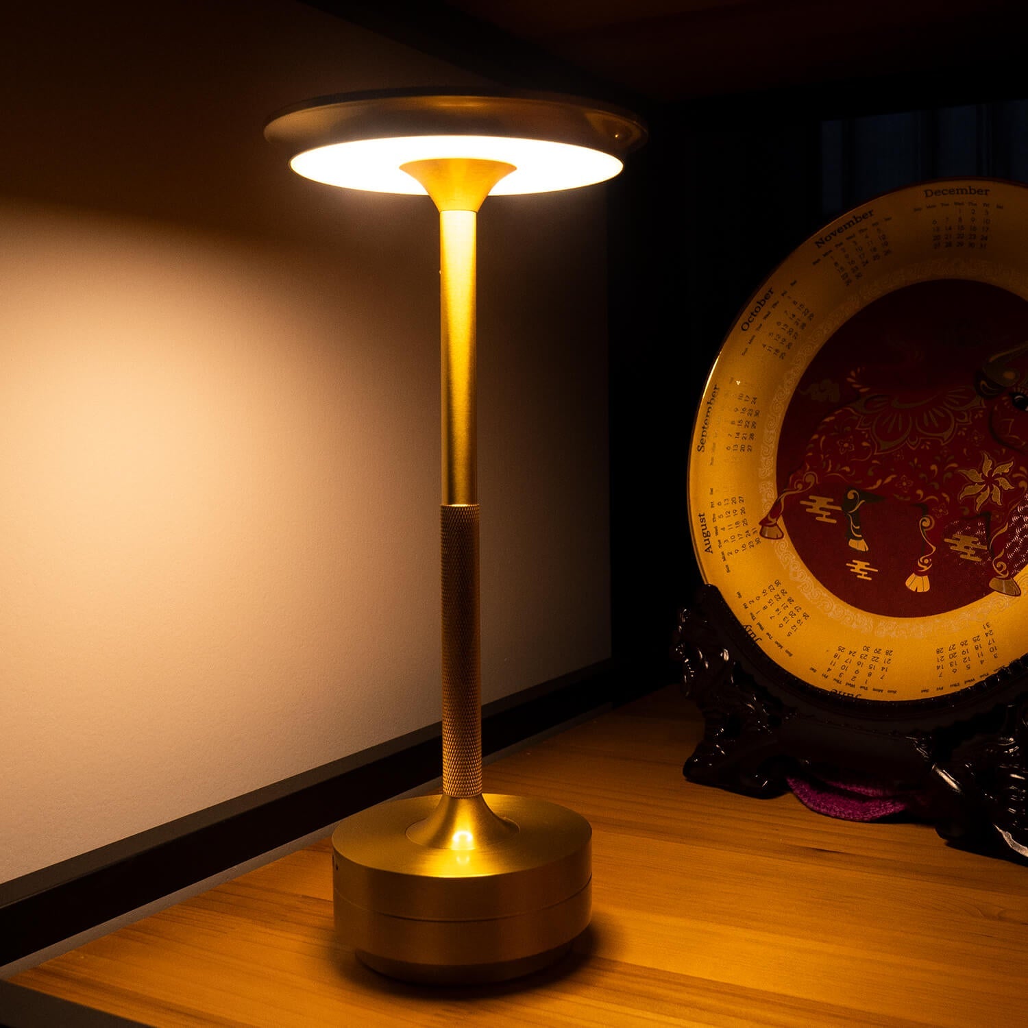 warm light modern gold lamps