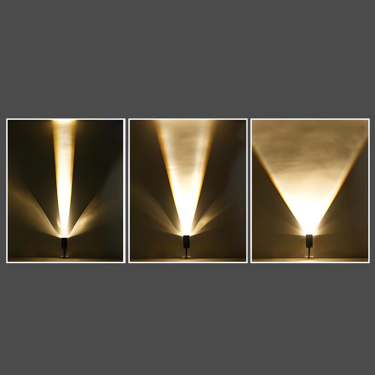 Waterproof LED Solar Multi-zoom Spot Light Landscape Lighting