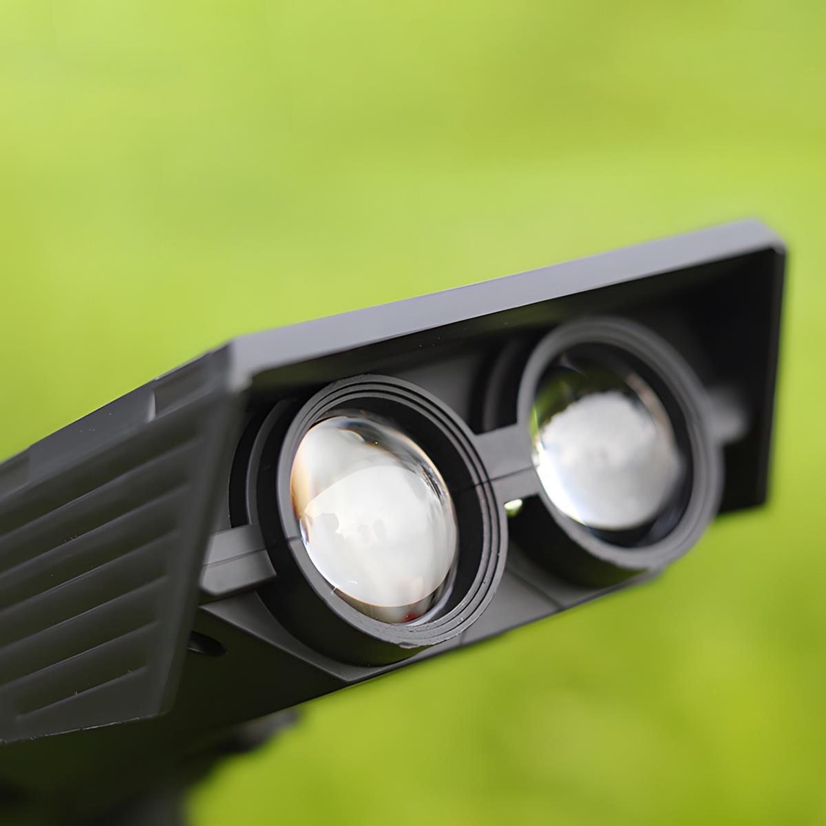 Waterproof LED Solar Multi-zoom Spot Light Landscape Lighting