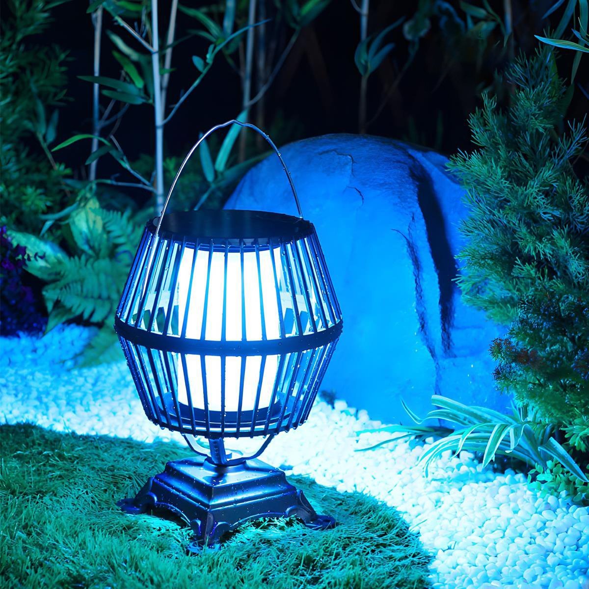 Waterproof Solar Outdoor Hanging Lantern Tabletop Lamp