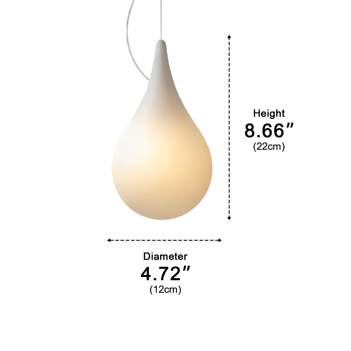 Waterproof Water Drop Outdoor Hanging Light