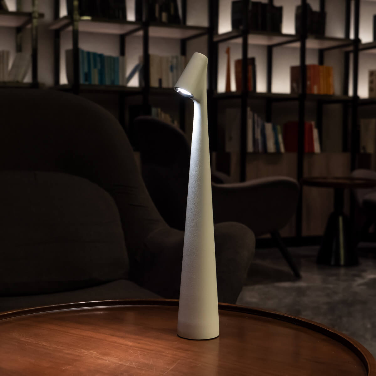 white minimalist table lamp